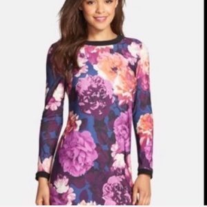 🌺ELIZA J🌺TRIM FLORAL PRINT SHEATH DRESS🌺